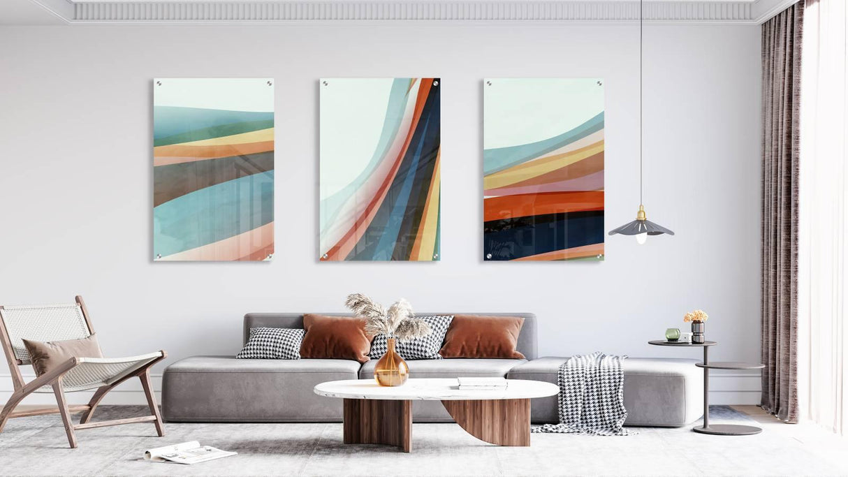 Watercolor Art Set of 3 Prints Modern Wall Art Modern Artwork Image 2