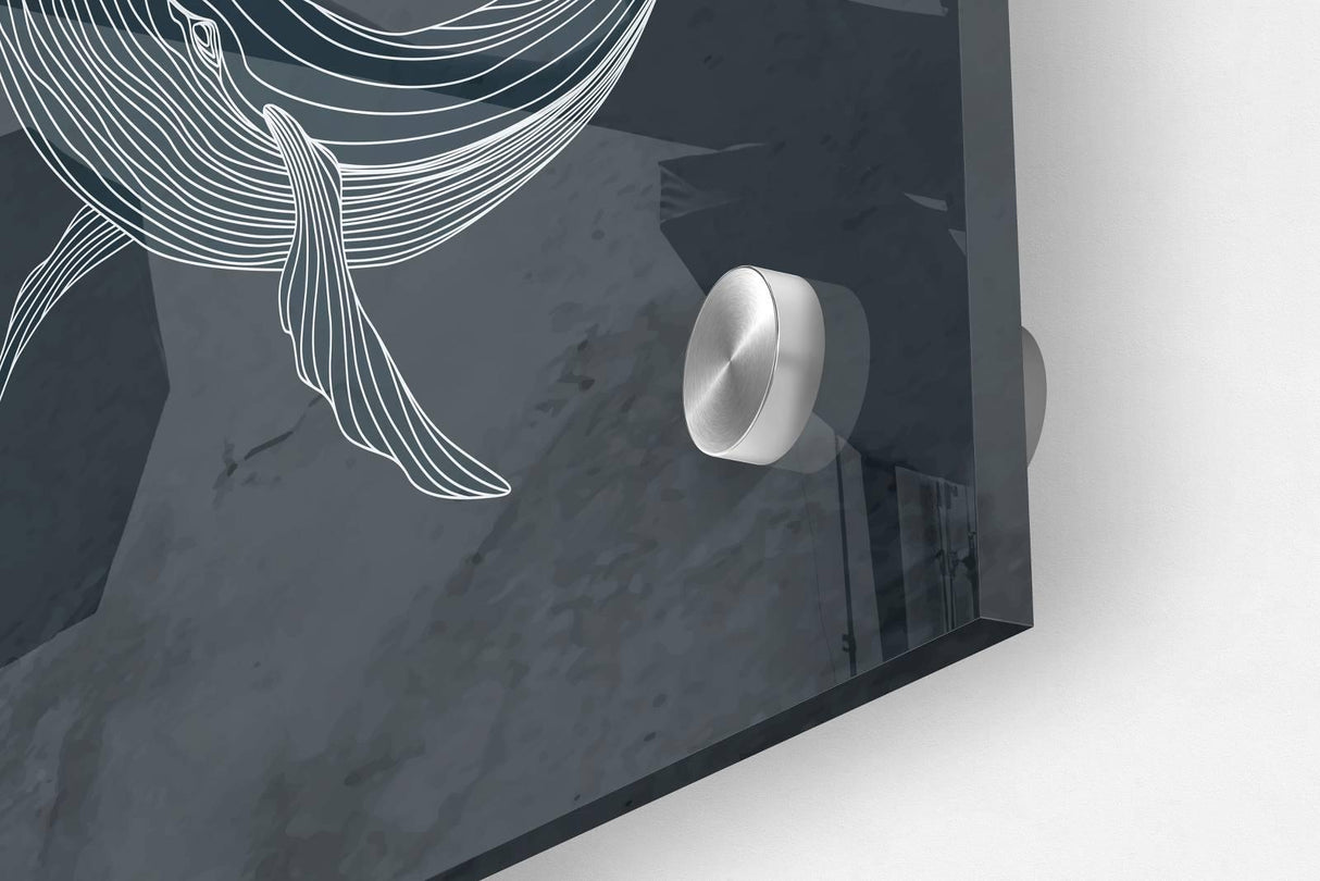 Whales Pattern Set of 3 Prints Modern Wall Art Modern Artwork Image 3