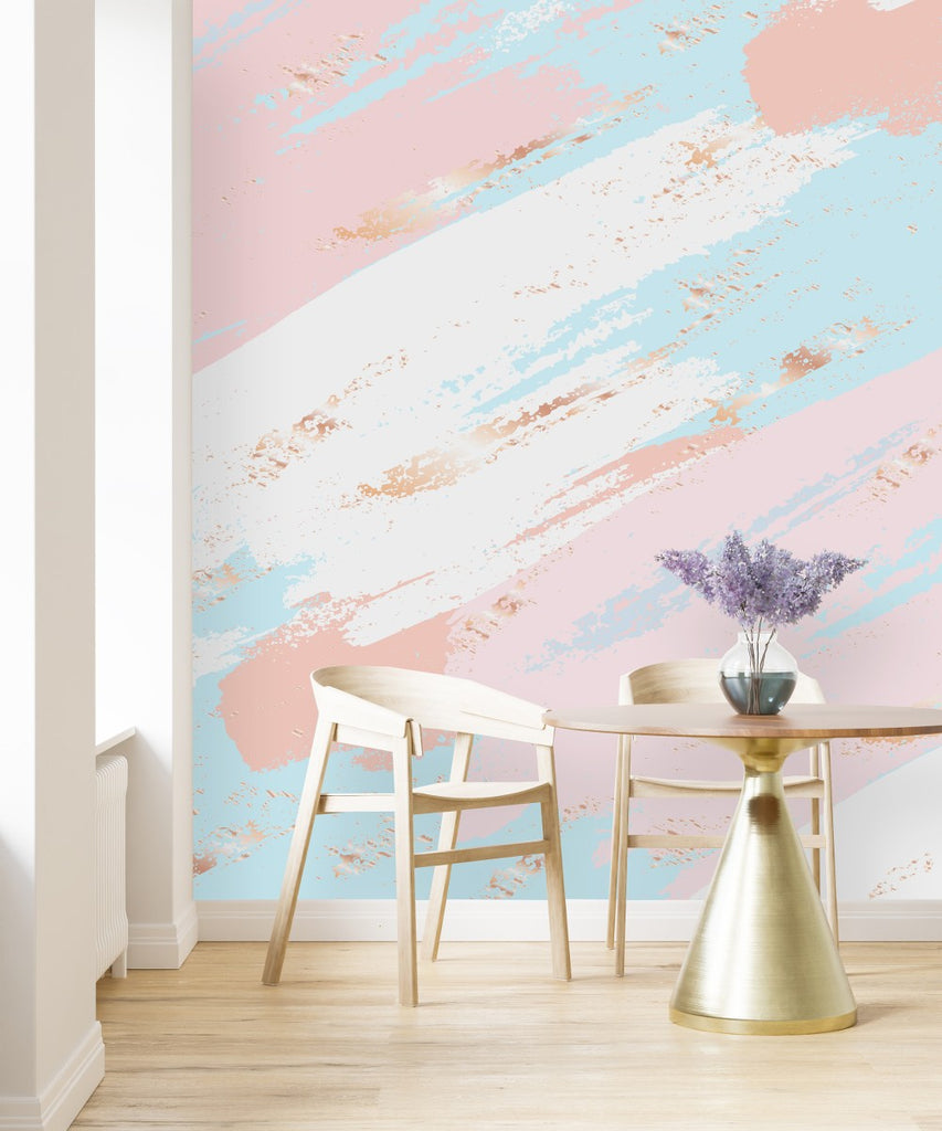 Pink Abstract Pattern Wallpaper uniQstiQ Murals
