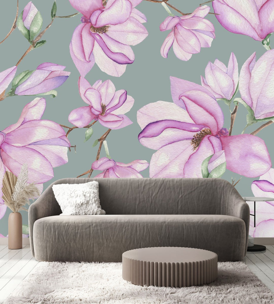 Pink Magnolia Wallpaper uniQstiQ Murals