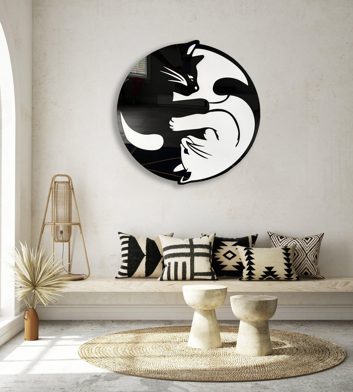 yin-yang-cats-high-gloss-acrylic-art-wall-art-made-in-usa-wall-decor-modern-art-abstract-wall-decor