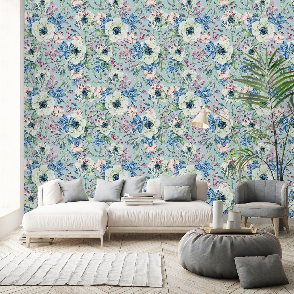 Flowers Pattern Wallpaper uniQstiQ Floral