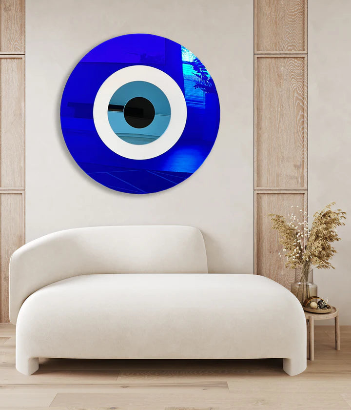 Elevate Your Home Decor with Evil Eye Mirror, Large Floral Wallpapers, Mirrored Wall Decor, and Modern Wall Sculptures