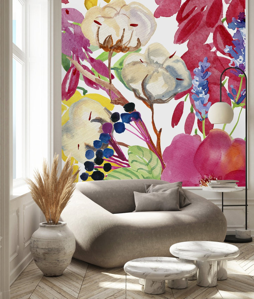 Cotton and Flowers Wallpaper uniQstiQ Murals