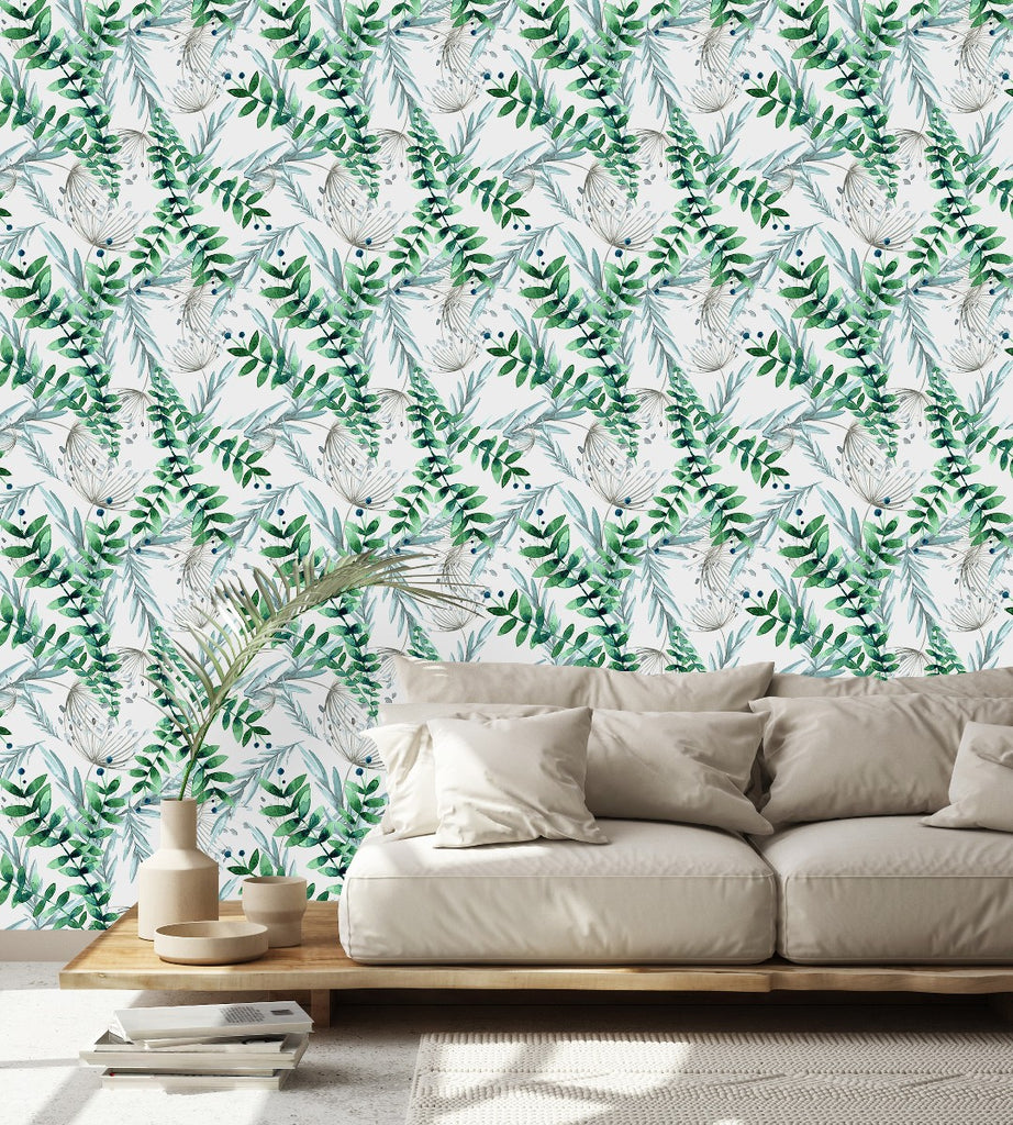 Green Plants Wallpaper uniQstiQ Botanical