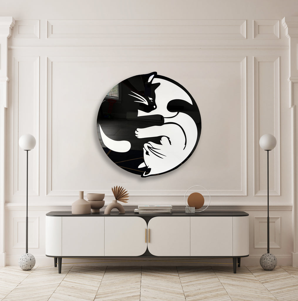 yin-yang-cats-high-gloss-acrylic-art-wall-art-made-in-usa-wall-decor-modern-art-abstract-wall-decor