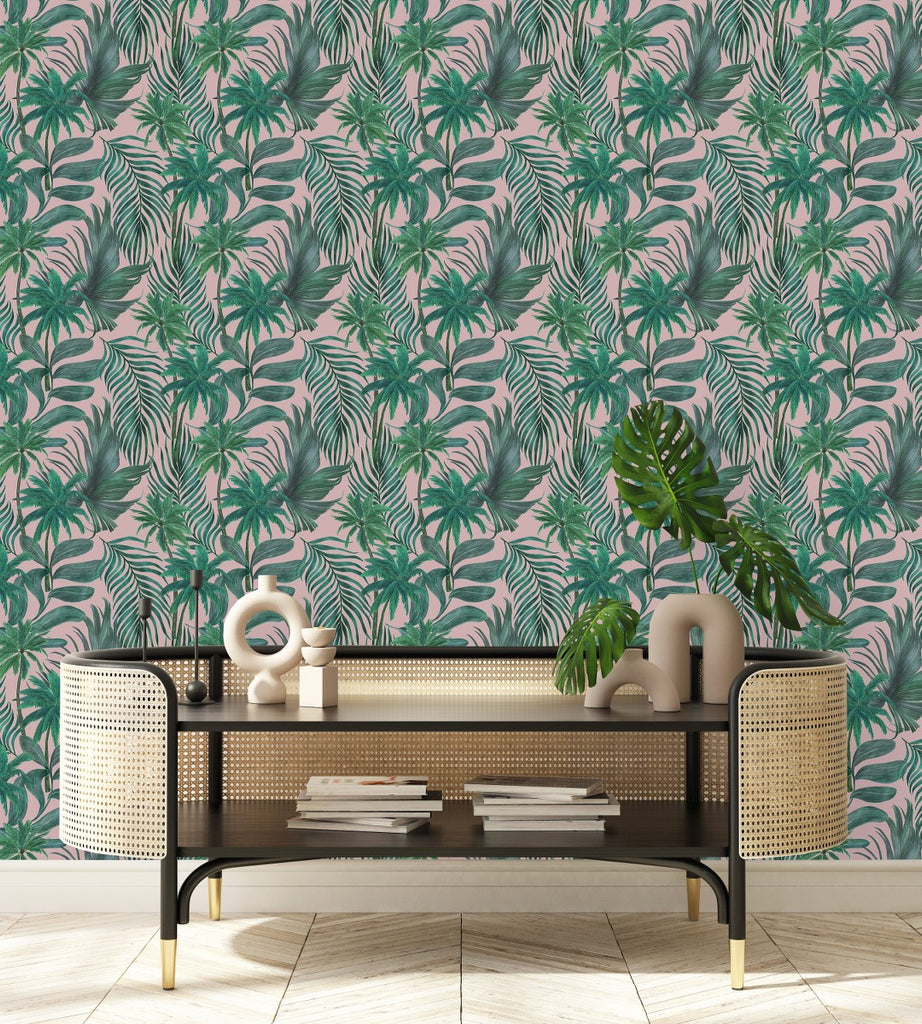 Green Plants and Palms Wallpaper uniQstiQ Tropical
