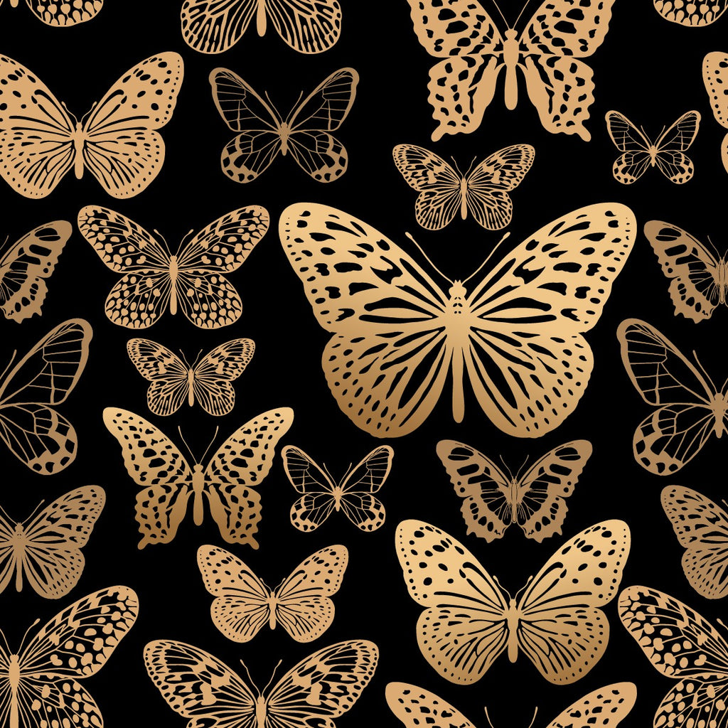Gold Butterflies Wallpaper uniQstiQ Vintage