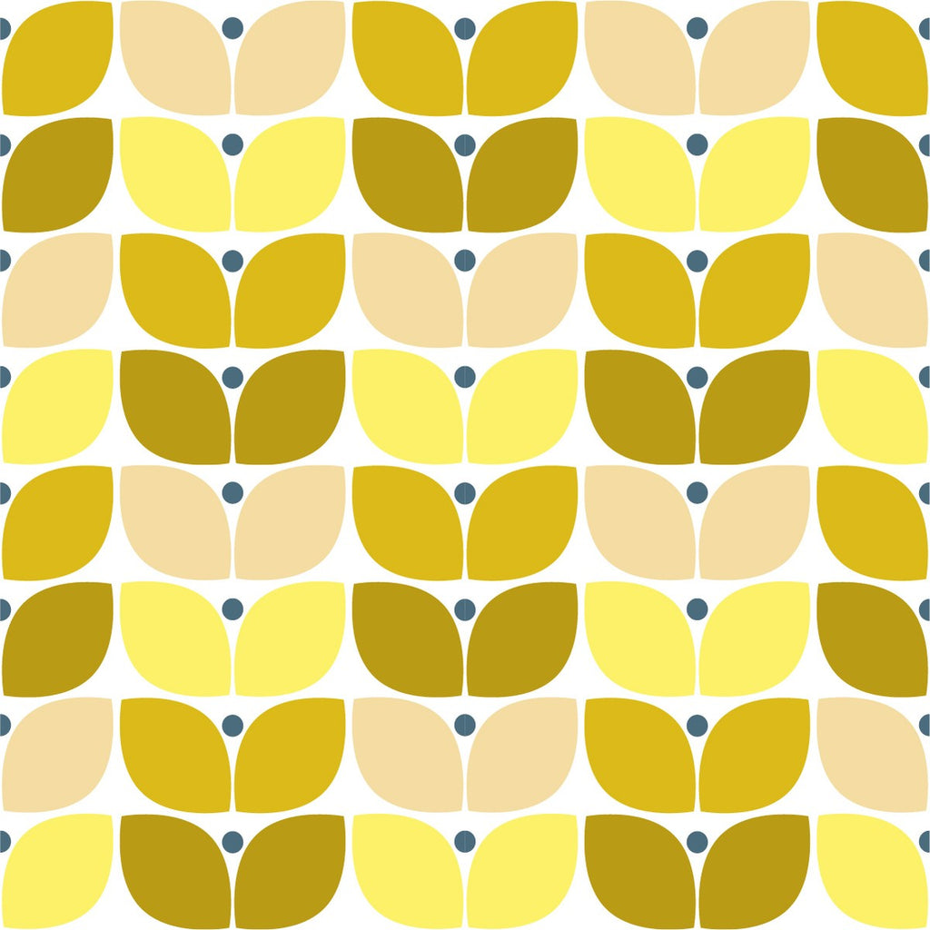 Yellow Pattern Wallpaper uniQstiQ Geometric
