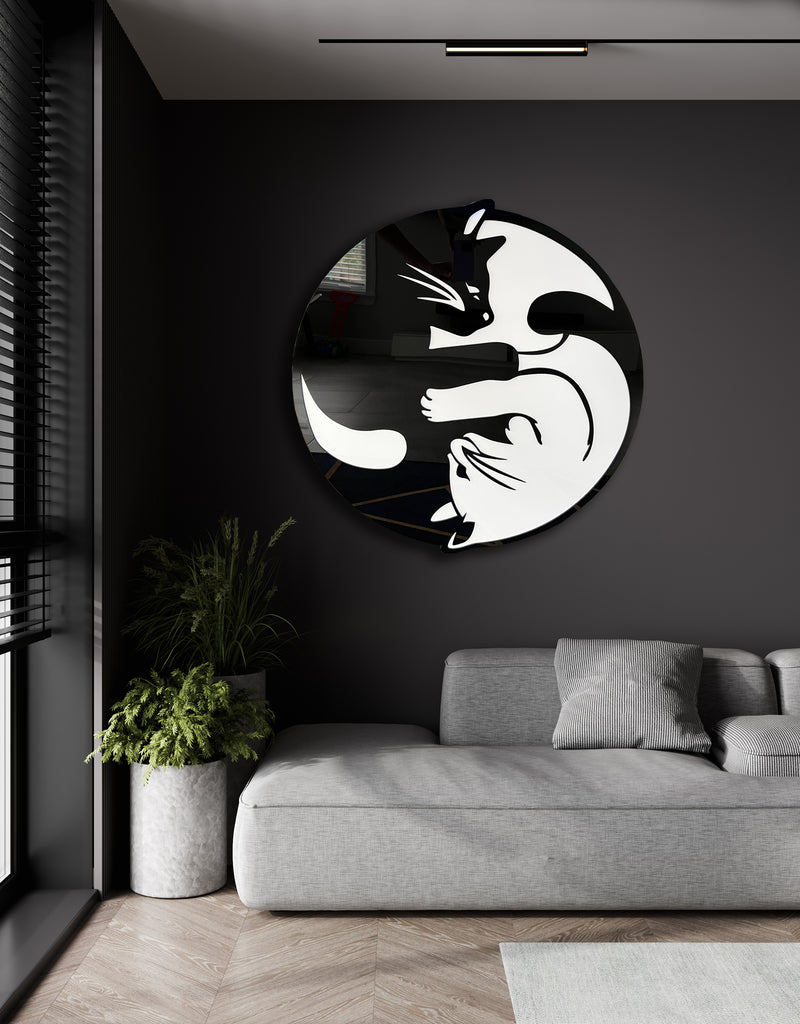 yin-yang-cats-high-gloss-acrylic-art-wall-art-made-in-usa-wall-decor-modern-art-abstract-wall-decor