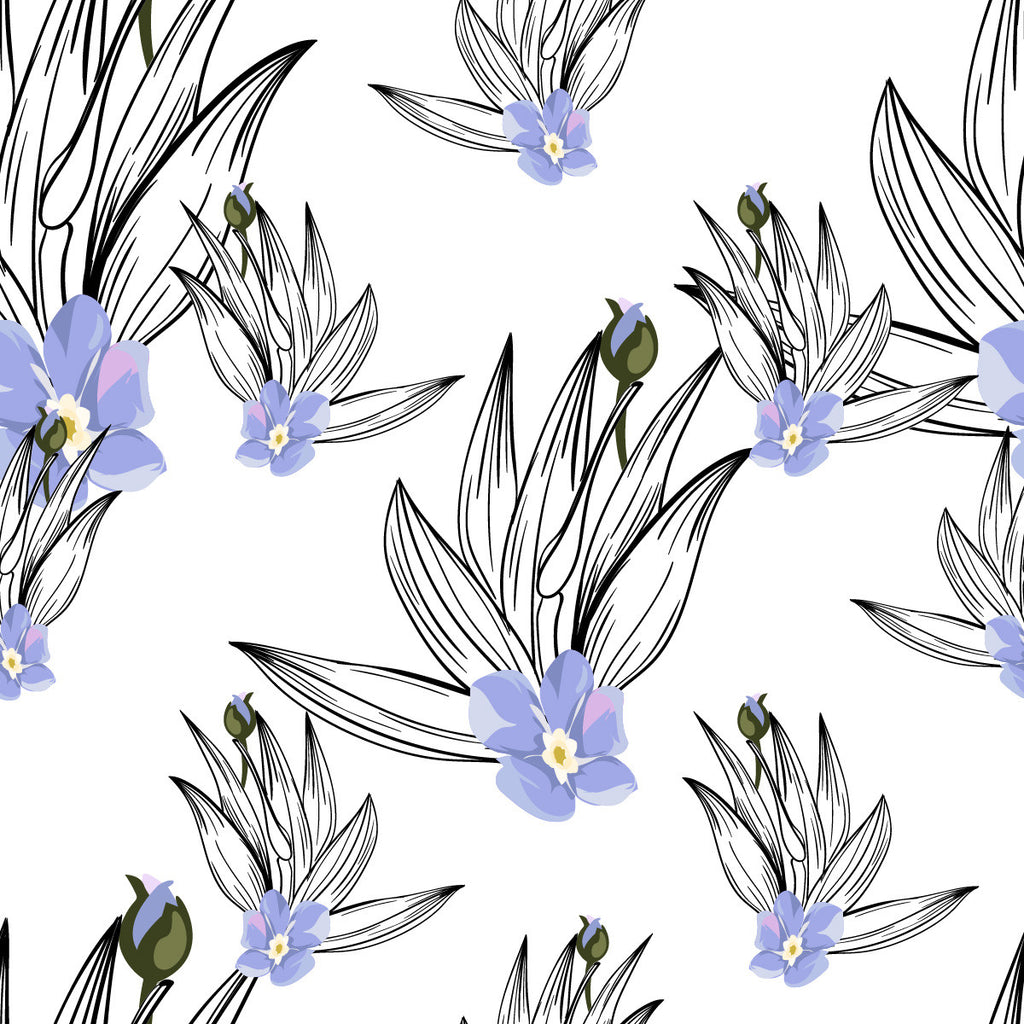 Lilac Flowers Wallpaper uniQstiQ Floral