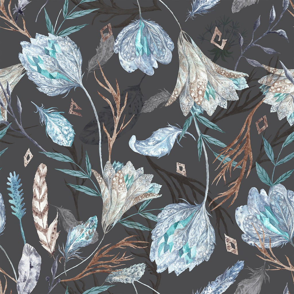 Feather's Flowers Wallpaper  uniQstiQ Vintage