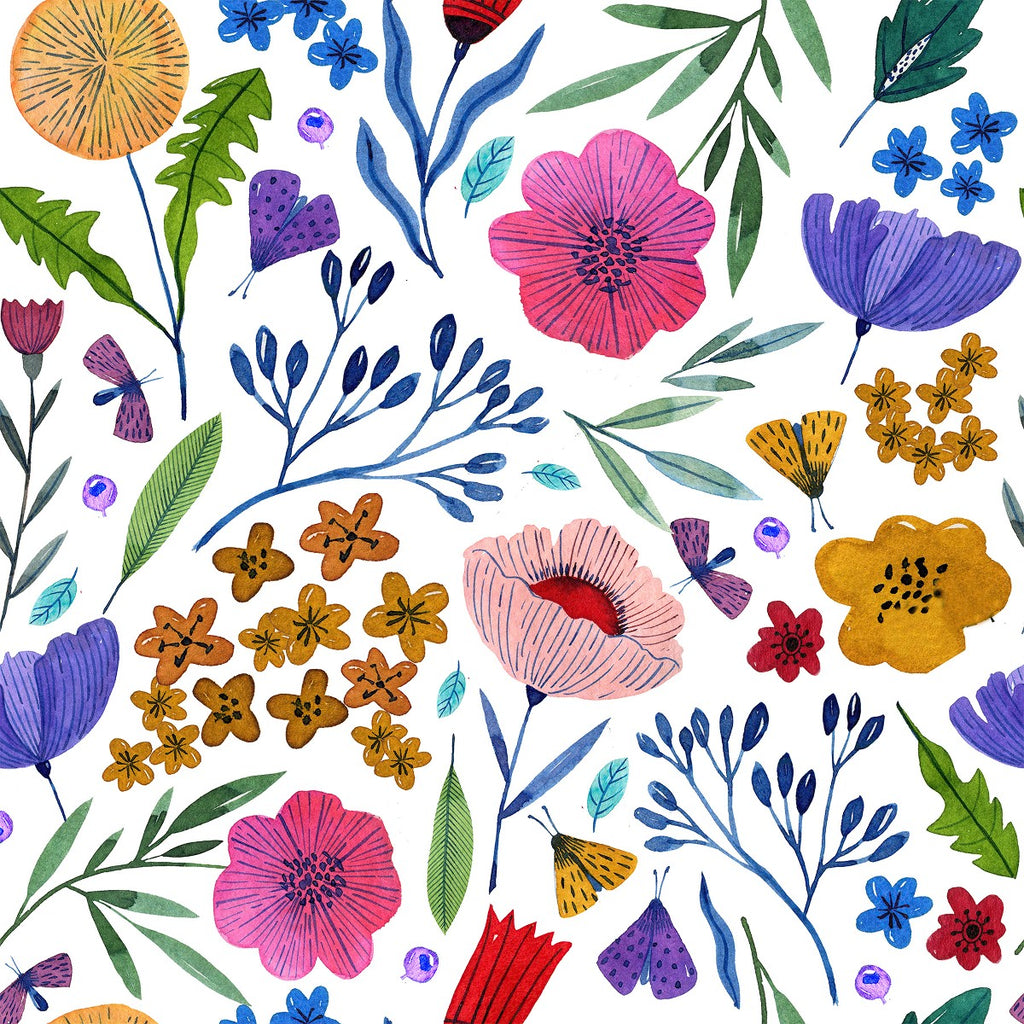 Summer Flowers Wallpaper uniQstiQ Floral