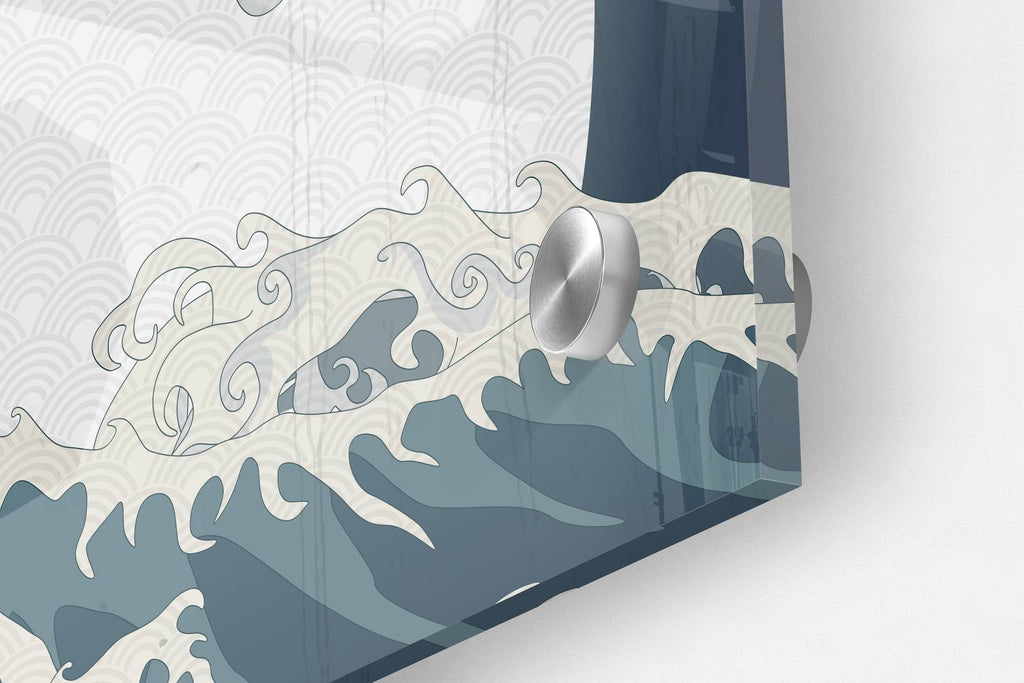 Ocean Pattern Set of 3 Prints Modern Wall Art Modern Artwork Image 3