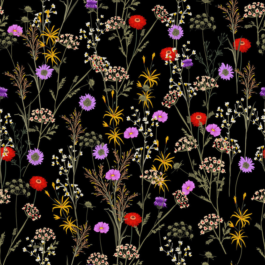 Multicolored Wildflowers Wallpaper uniQstiQ Floral