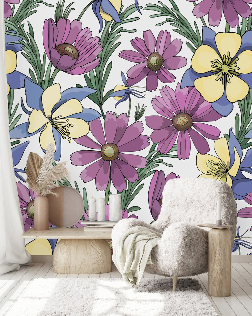 Floral Wallpaper uniQstiQ Long Murals