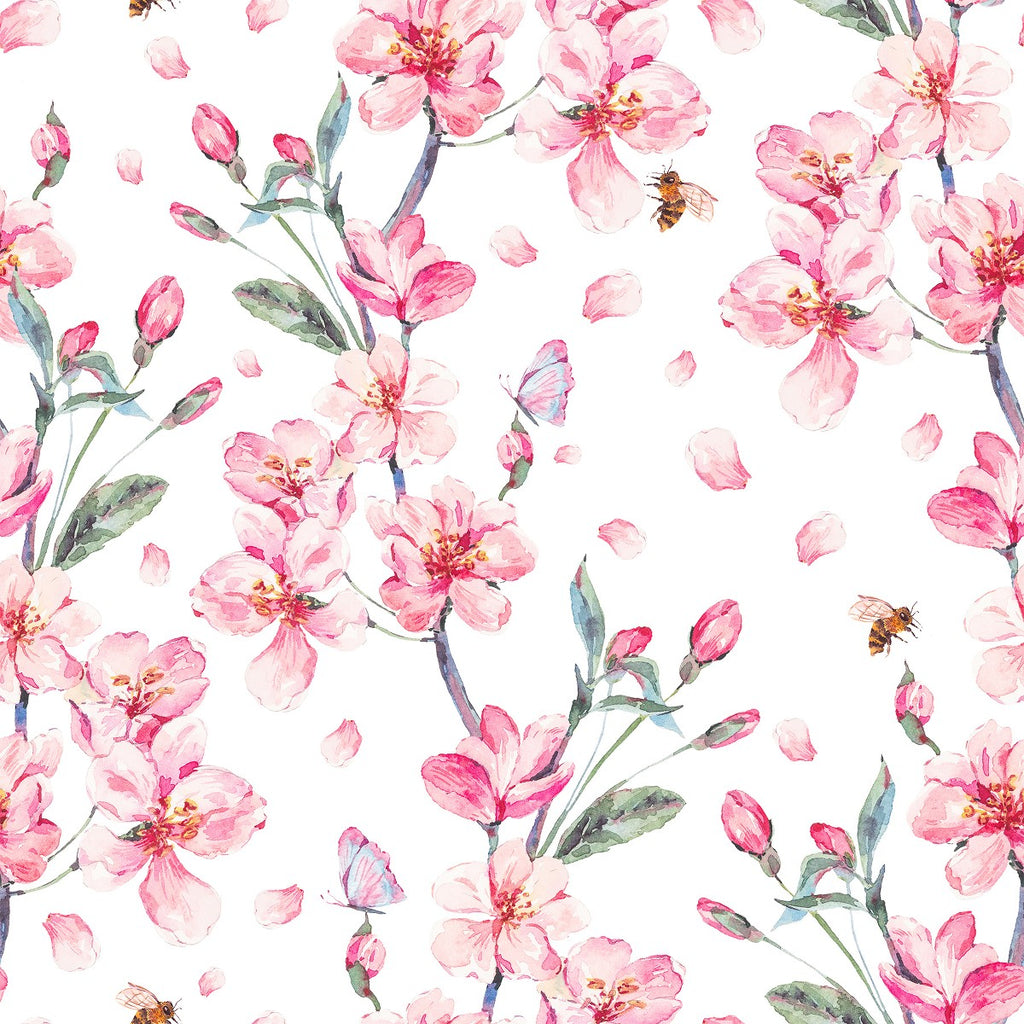 Pink Flowers Wallpaper uniQstiQ Floral