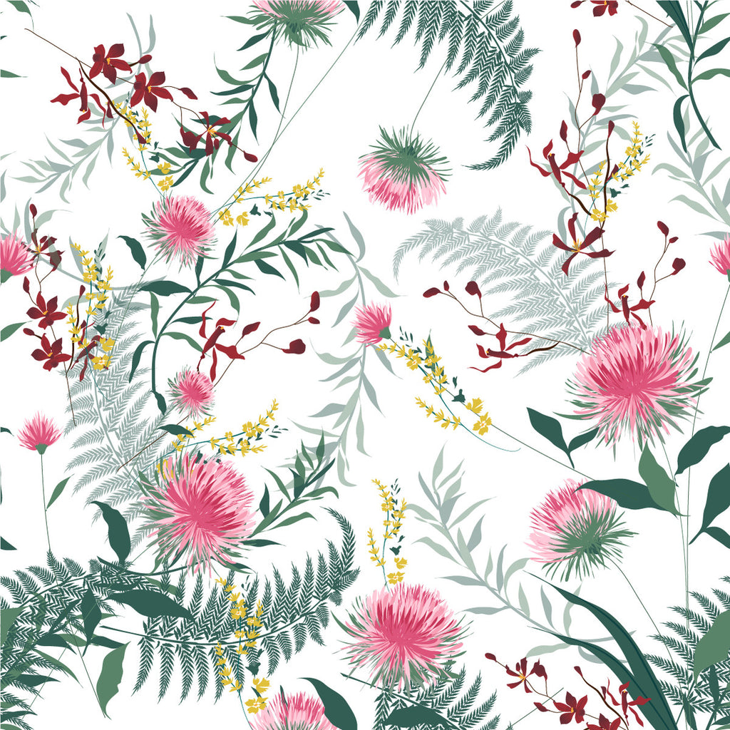 Pink Asters Wallpaper uniQstiQ Floral