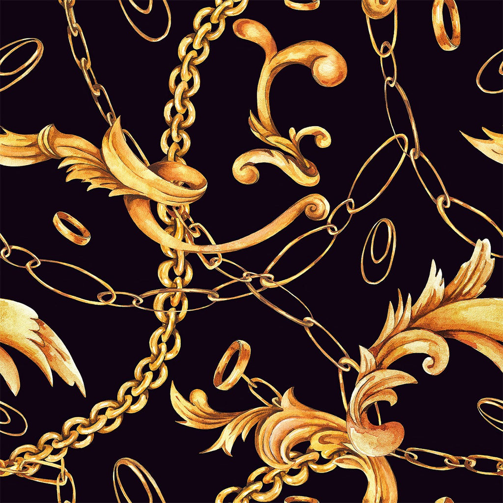 Gold Chains Pattern Wallpaper uniQstiQ Vintage