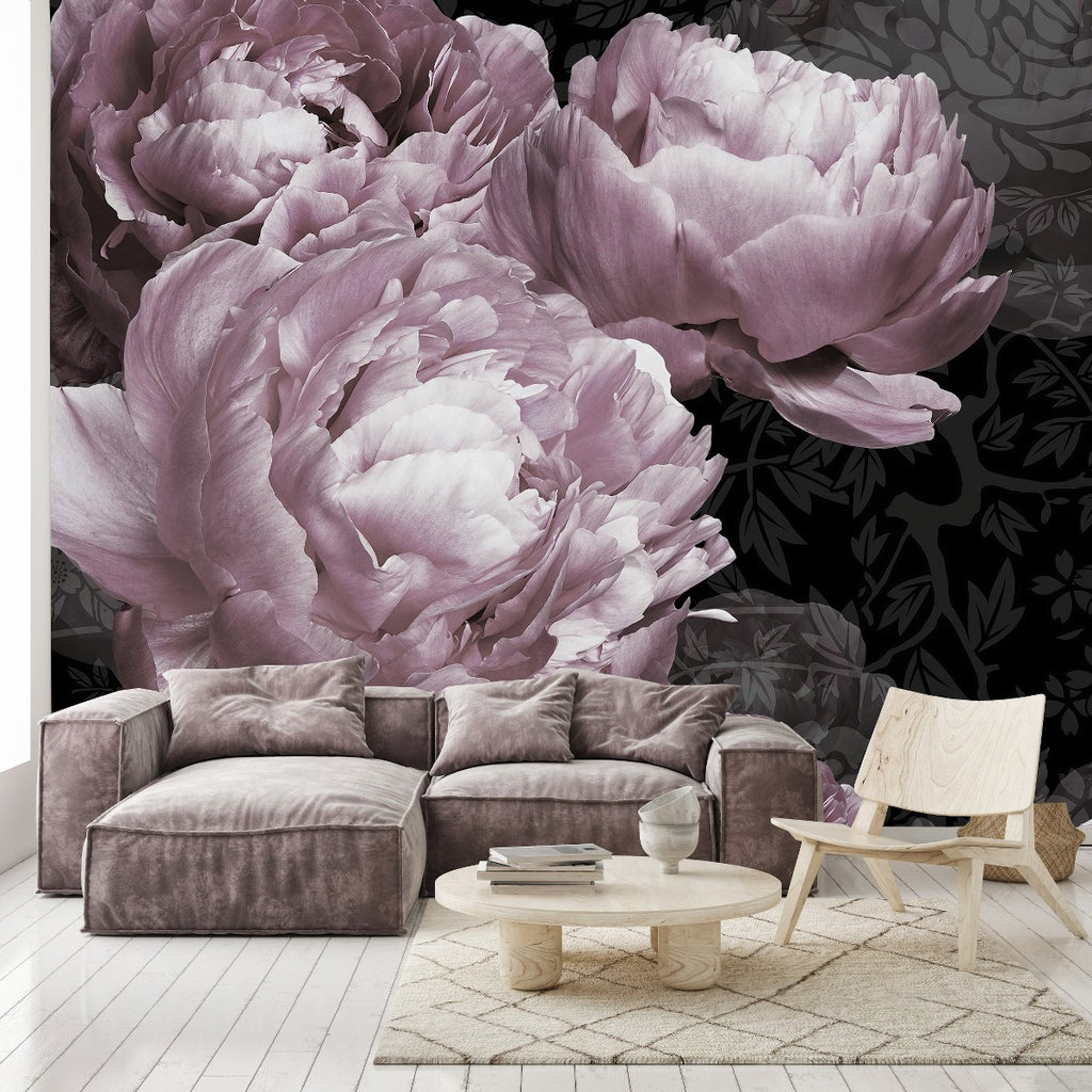Dark Floral Wallpaper uniQstiQ Long Murals