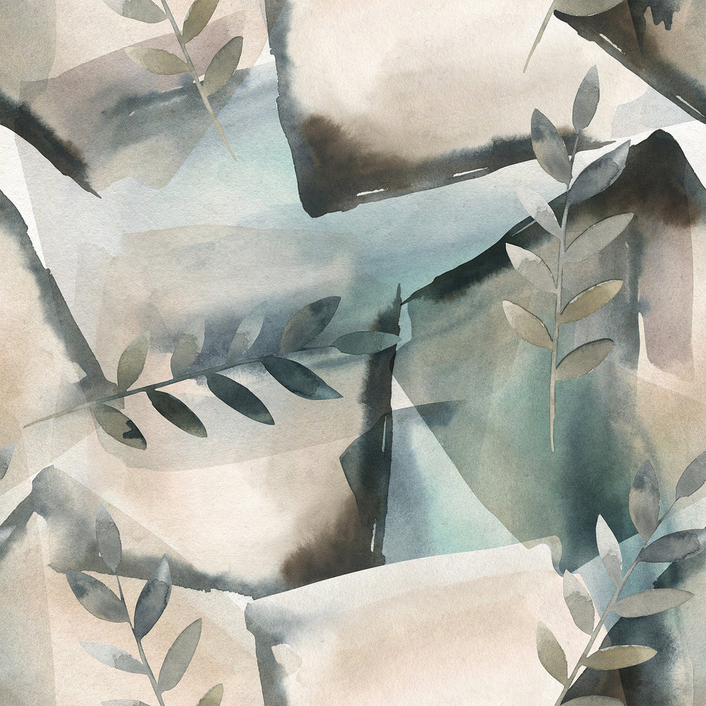 Grey Leaves Wallpaper uniQstiQ Botanical