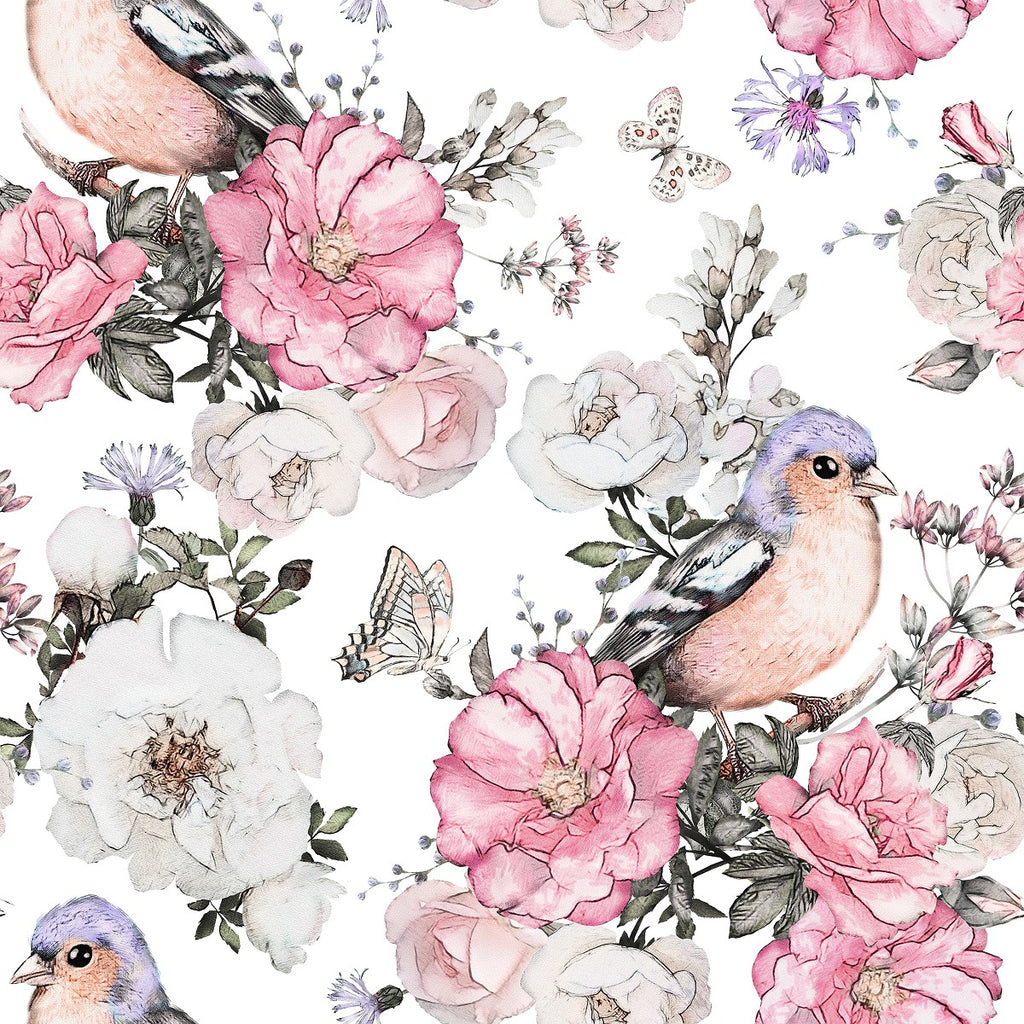 Flowers and Birds Wallpaper uniQstiQ Floral