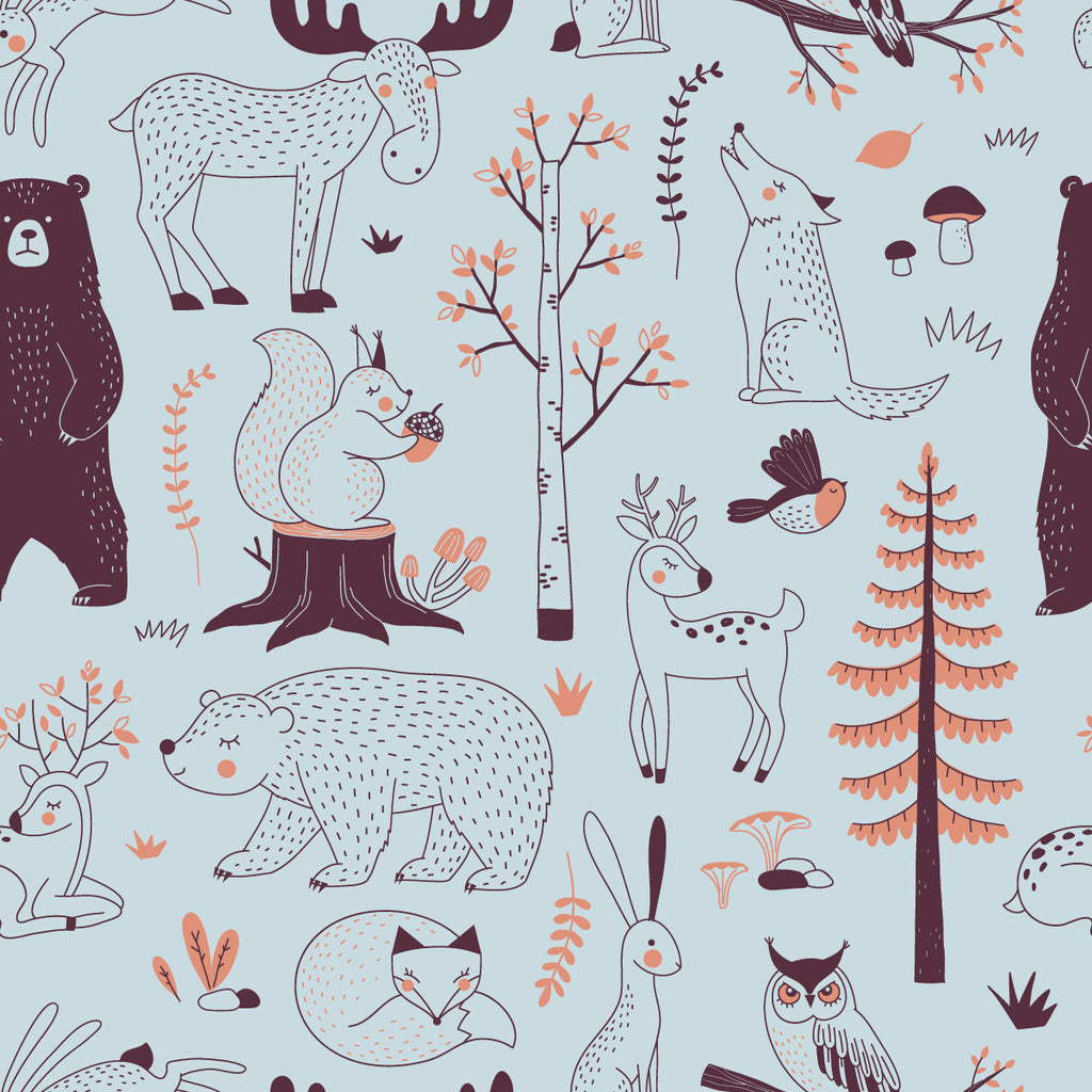Forest Animals Wallpaper uniQstiQ Kids