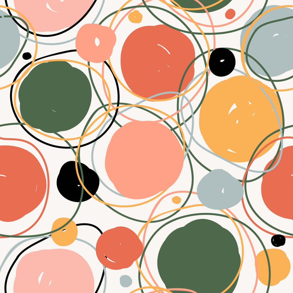 Multicolored Circles Wallpaper uniQstiQ Geometric