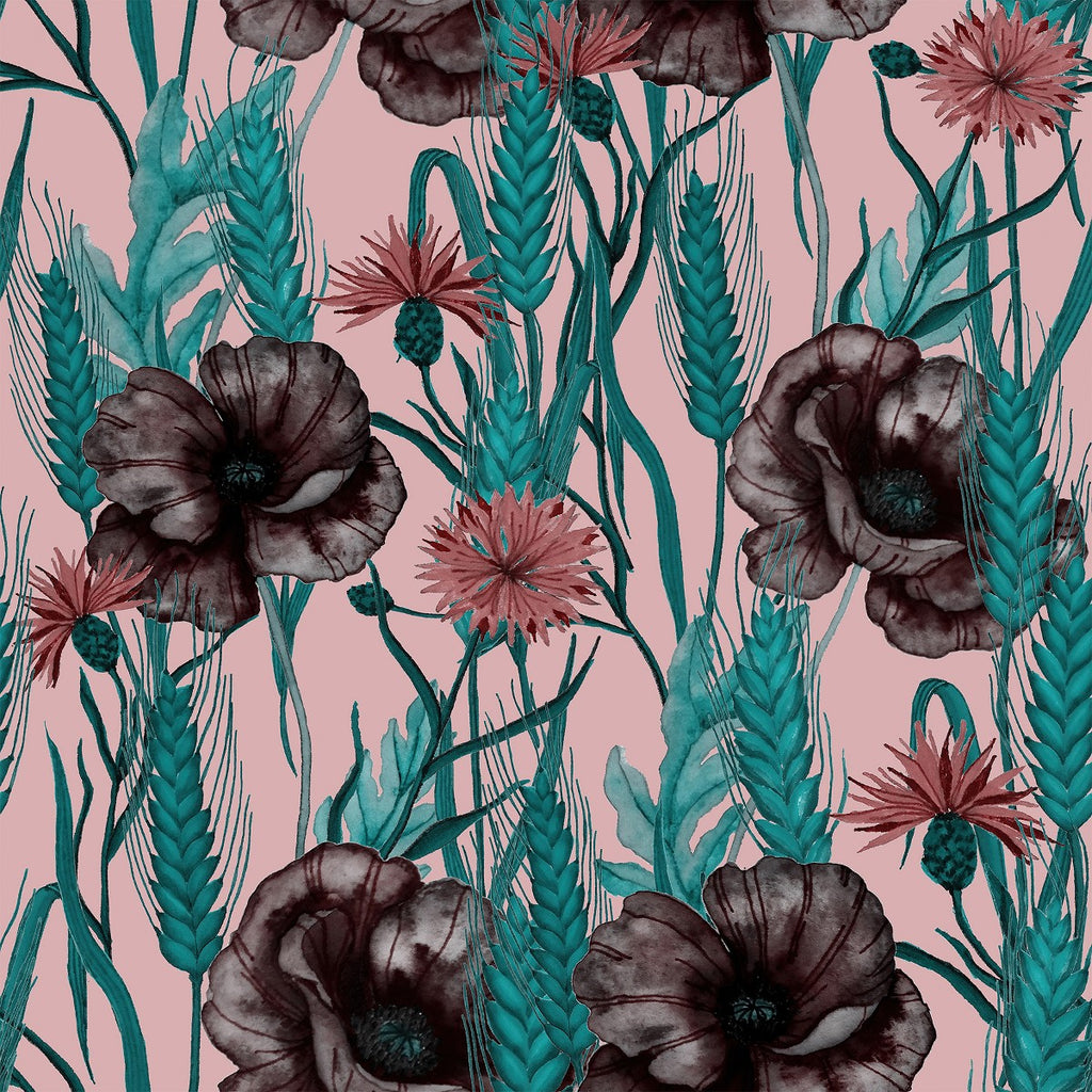 Dark Poppies Wallpaper uniQstiQ Floral