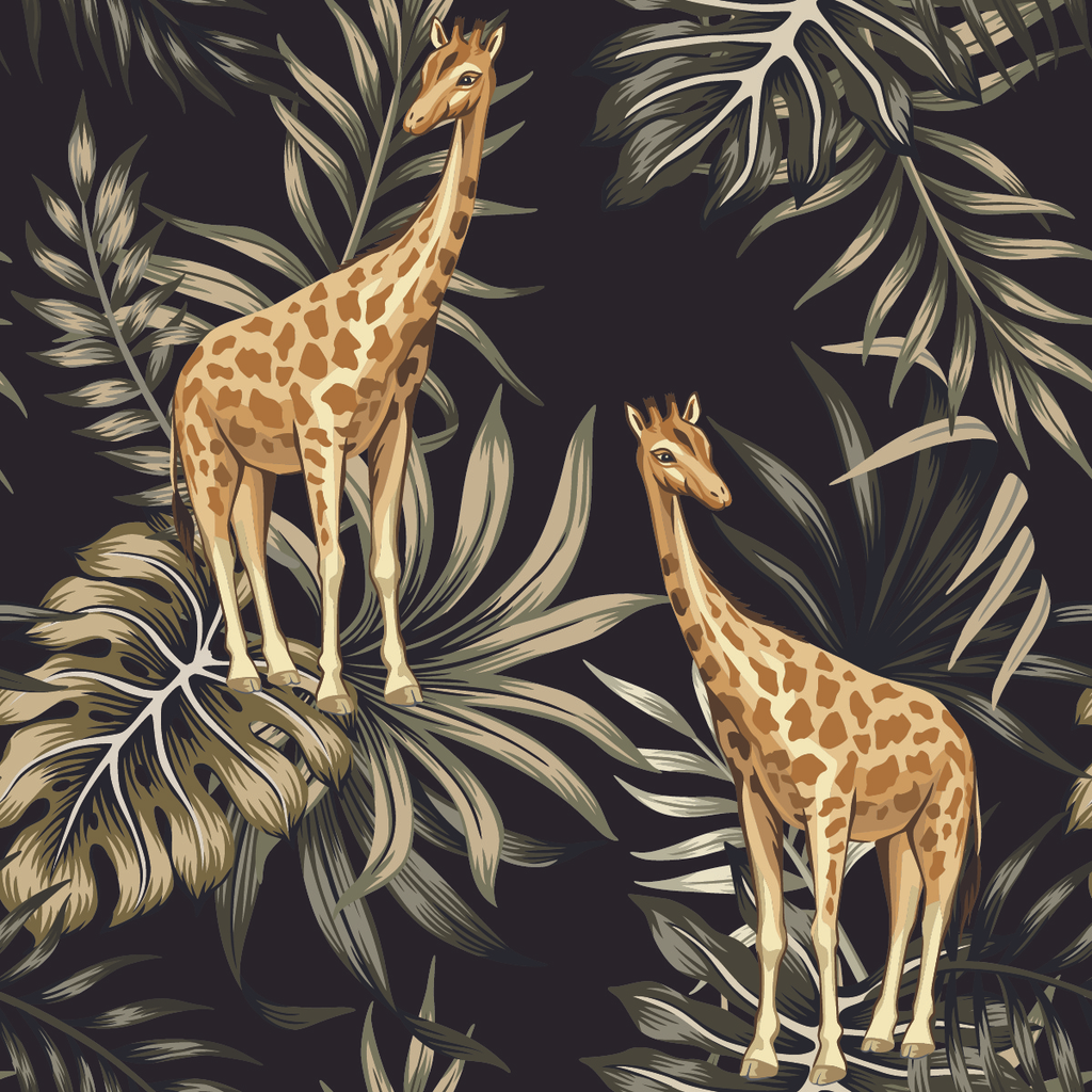 Giraffe Pattern Wallpaper  uniQstiQ Kids