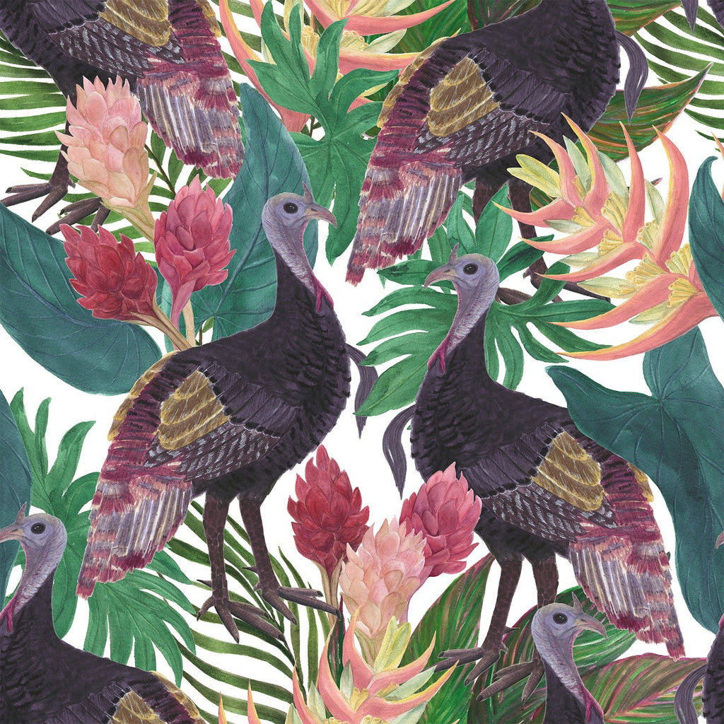 Exotic Birds and Plants Wallpaper uniQstiQ Tropical