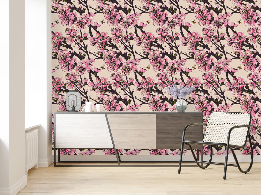 Cherry Tree Wallpaper  uniQstiQ Floral