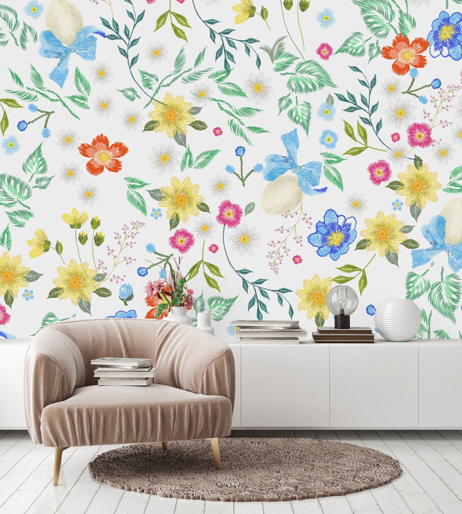 Little Summer Flowers Wallpaper uniQstiQ Murals