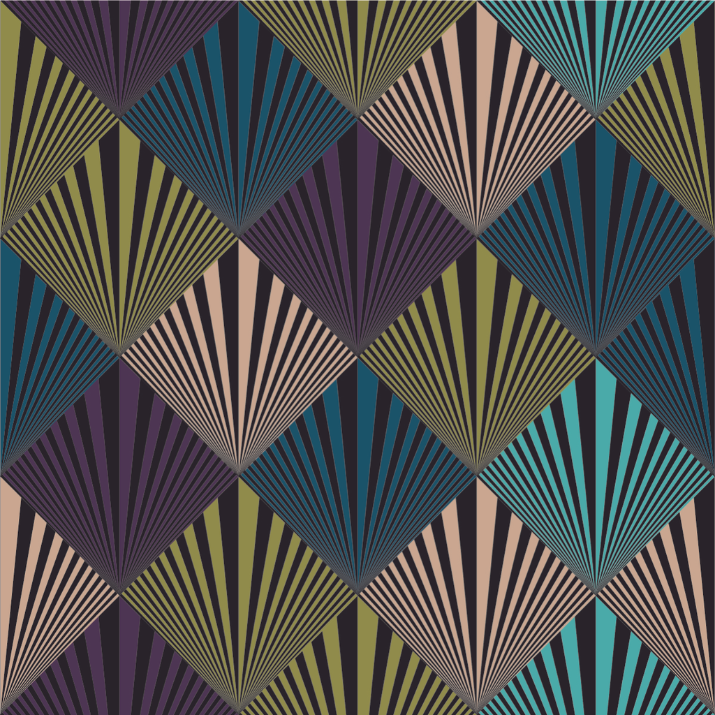 Multicolored Abstract Pattern Wallpaper uniQstiQ Geometric