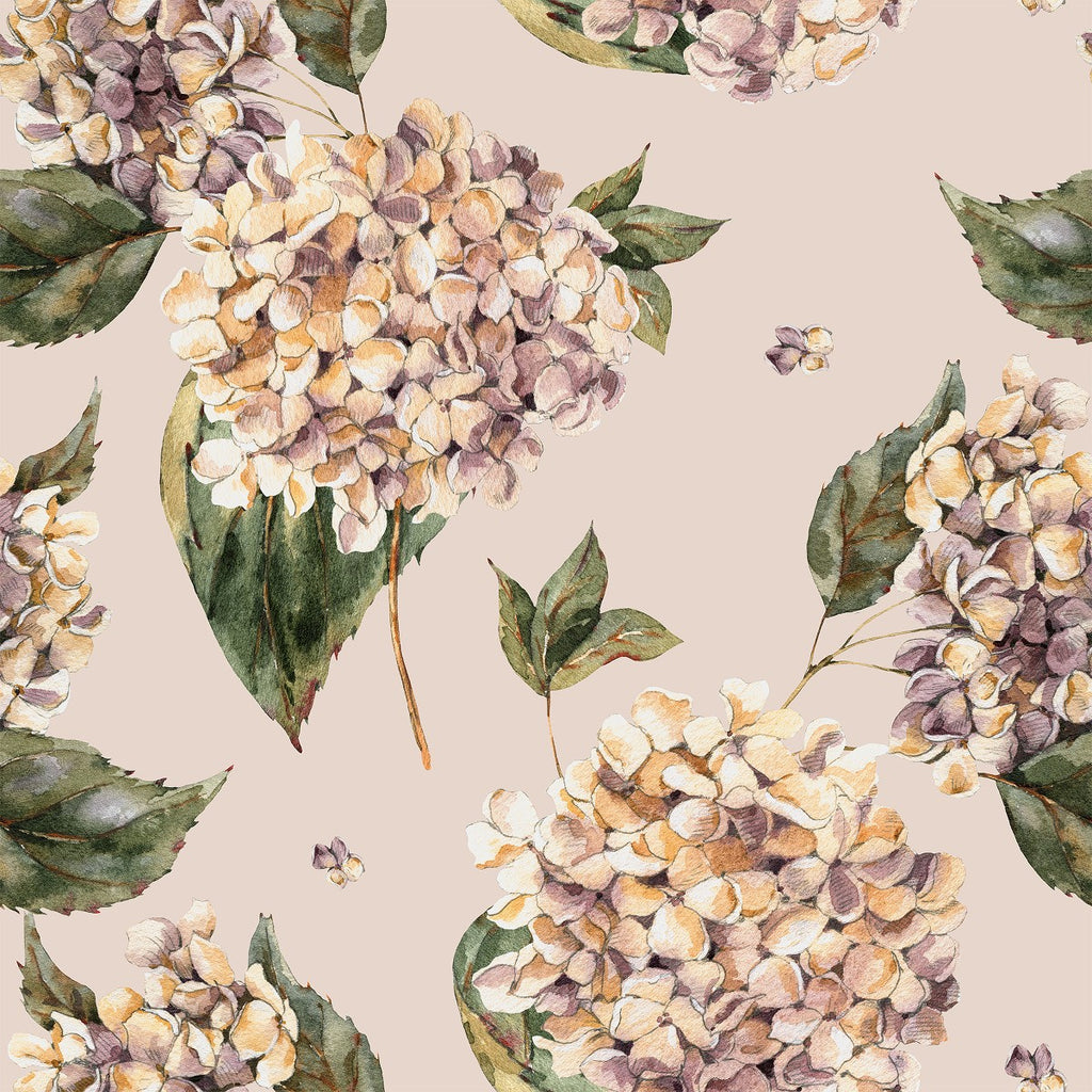 Beige Wallpaper with Flowers  uniQstiQ Floral