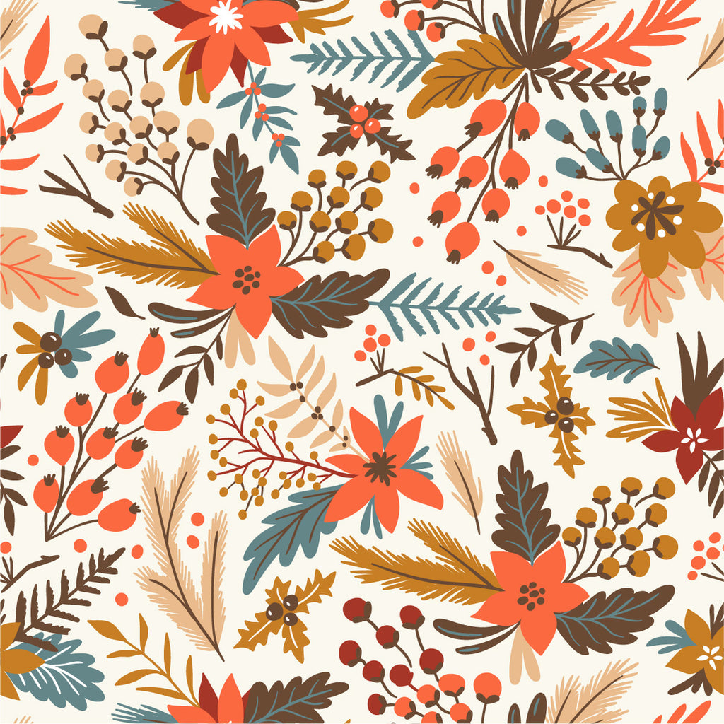 Autumn Flowers Wallpaper  uniQstiQ Botanical