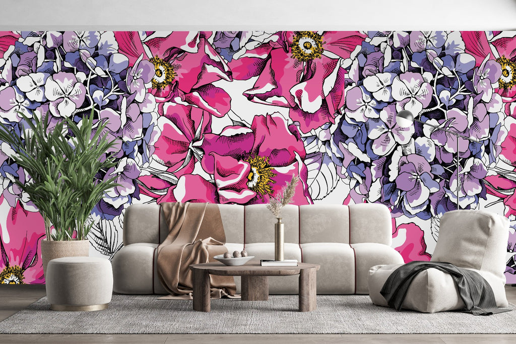 Hydrangea Wallpaper uniQstiQ Murals