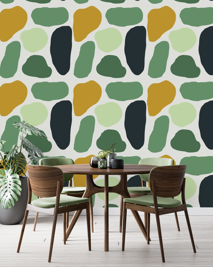Green Spots Wallpaper  uniQstiQ Geometric