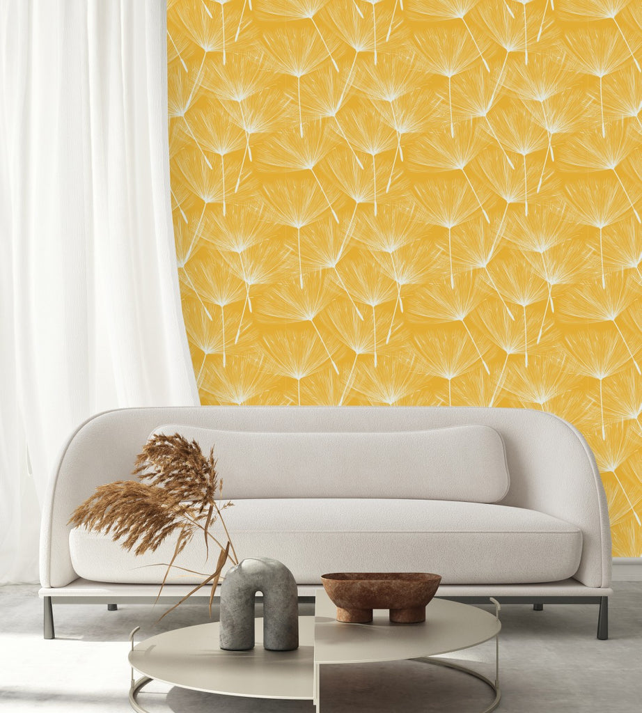 Yellow Botanical Wallpaper  uniQstiQ Botanical