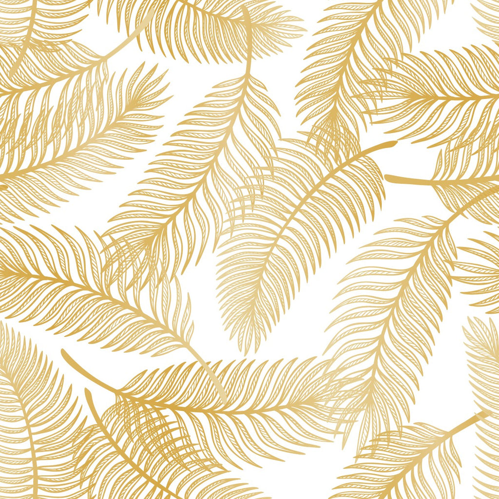 Gold Palm Leaves Wallpaper  uniQstiQ Tropical