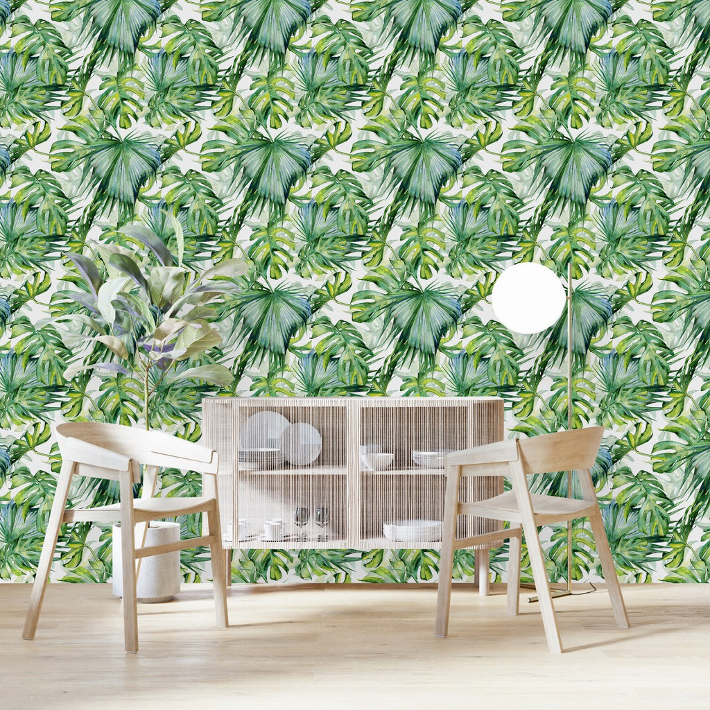 Monstera Leaves Wallpaper  uniQstiQ Tropical