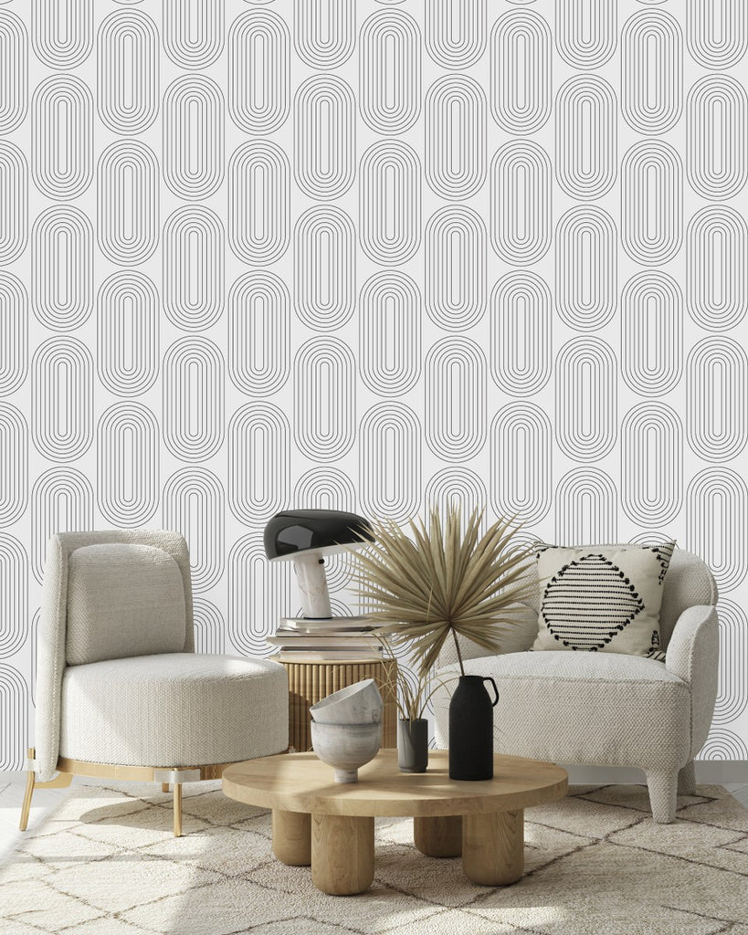 Light Geometrical Wallpaper uniQstiQ Geometric