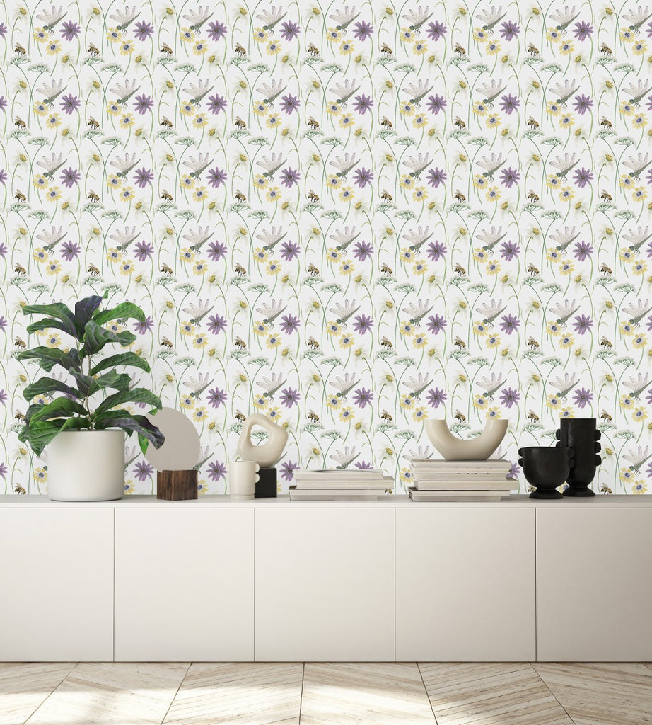 Flowers and Insects Wallpaper uniQstiQ Floral
