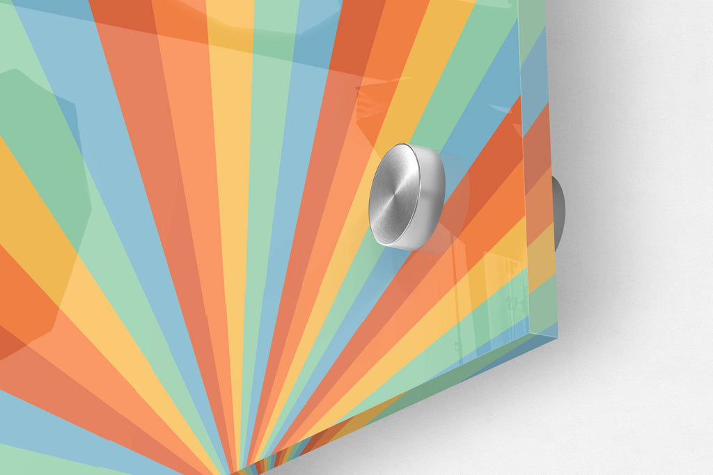 Rainbow Colors Pattern Set of 3 Prints Modern Wall Art Modern Artwork Image 3