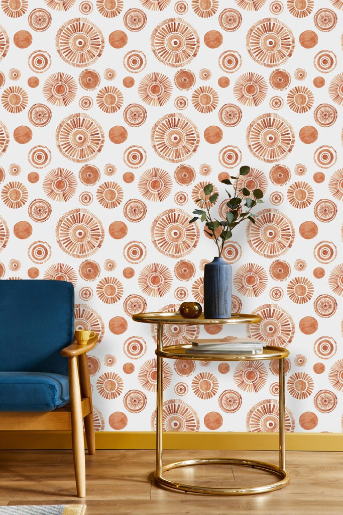 Orange Circles Wallpaper 