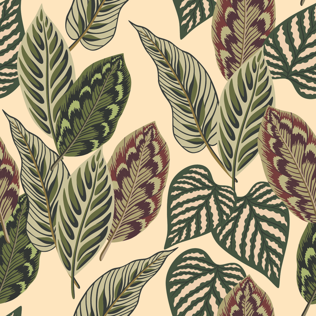 Green Leaves Wallpaper  uniQstiQ Tropical