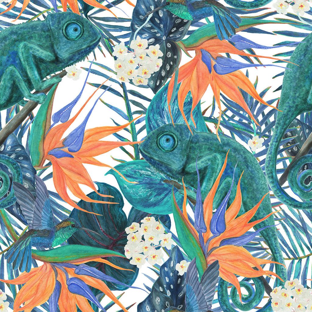 Chameleon Wallpaper uniQstiQ Tropical