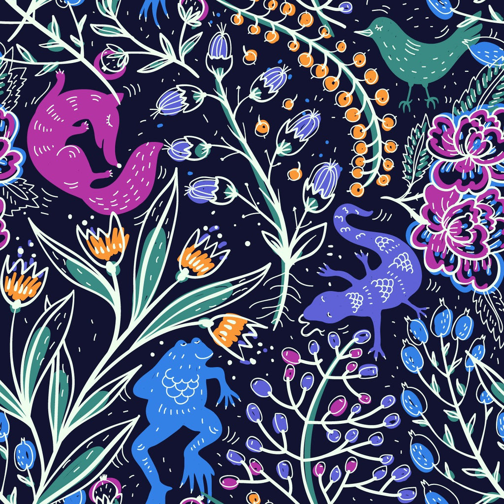 Brightly Floral Wallpaper for Kids uniQstiQ Kids