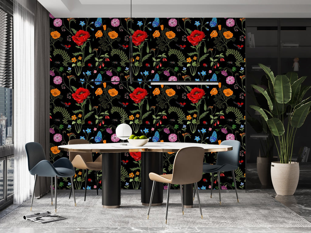 Dark Floral Wallpaper  uniQstiQ Floral