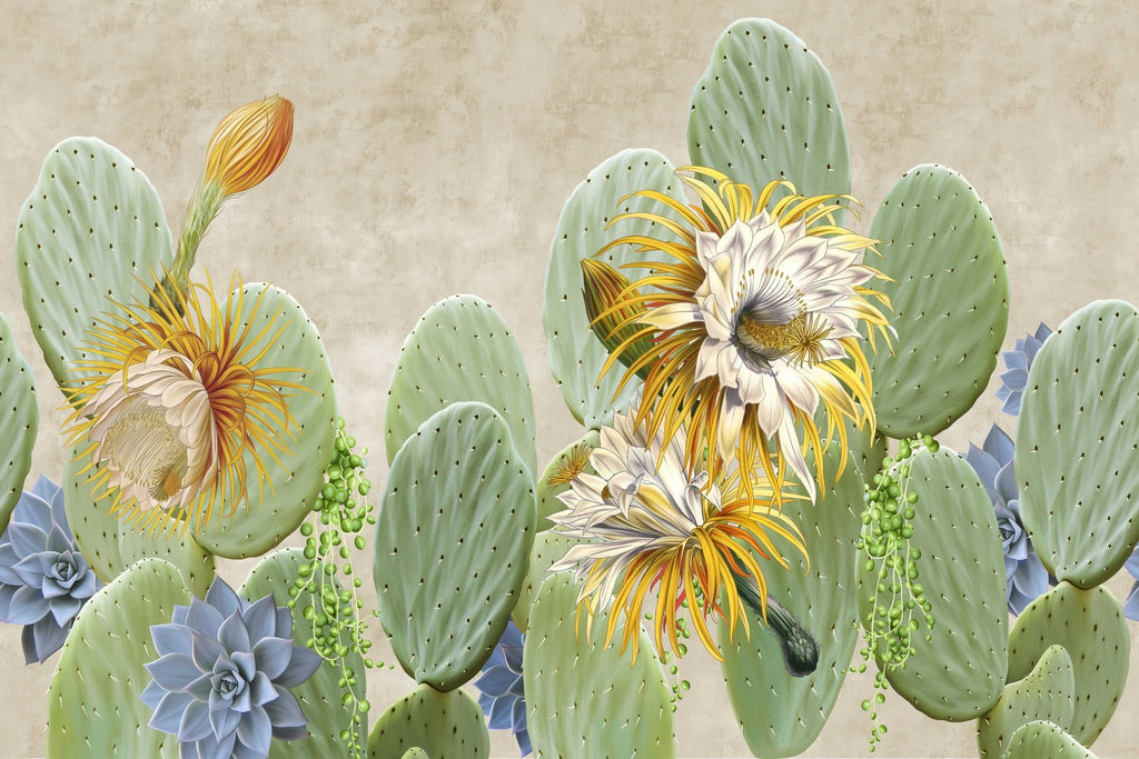 Cactus Flowers Wallpaper uniQstiQ Long Murals